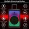 Portable Wireless Party Speaker with 5 Colorful Lighting Modes - Trolley Handle 2 Wheels Remote Control